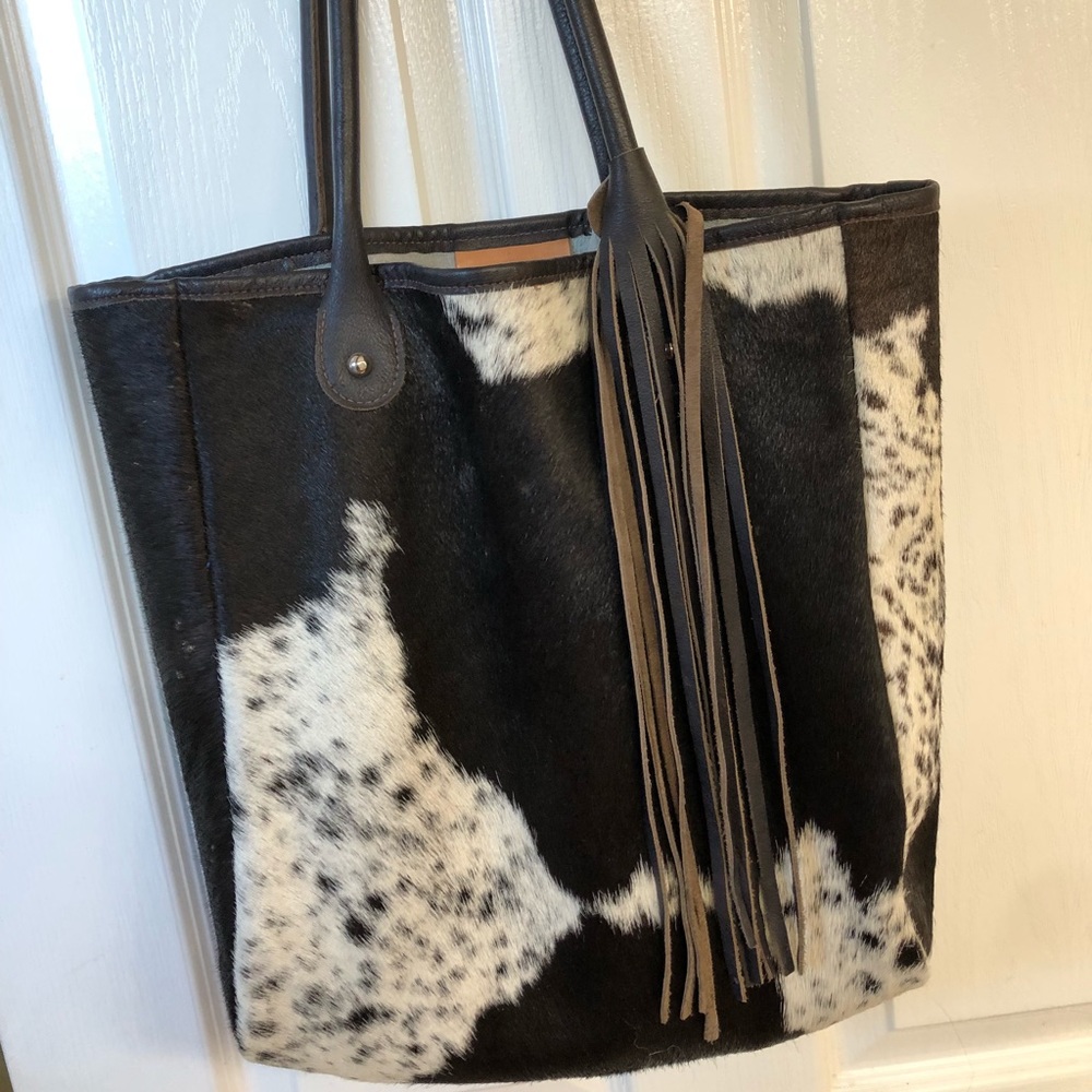 Cowhide purse